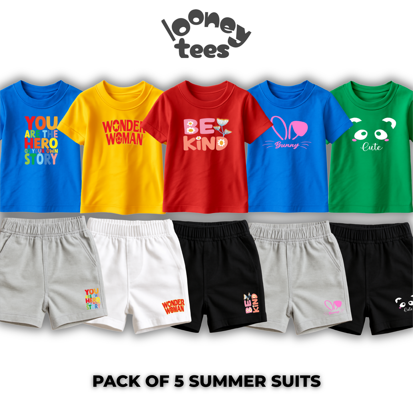 Pack of 5 Summer Suits for Kids