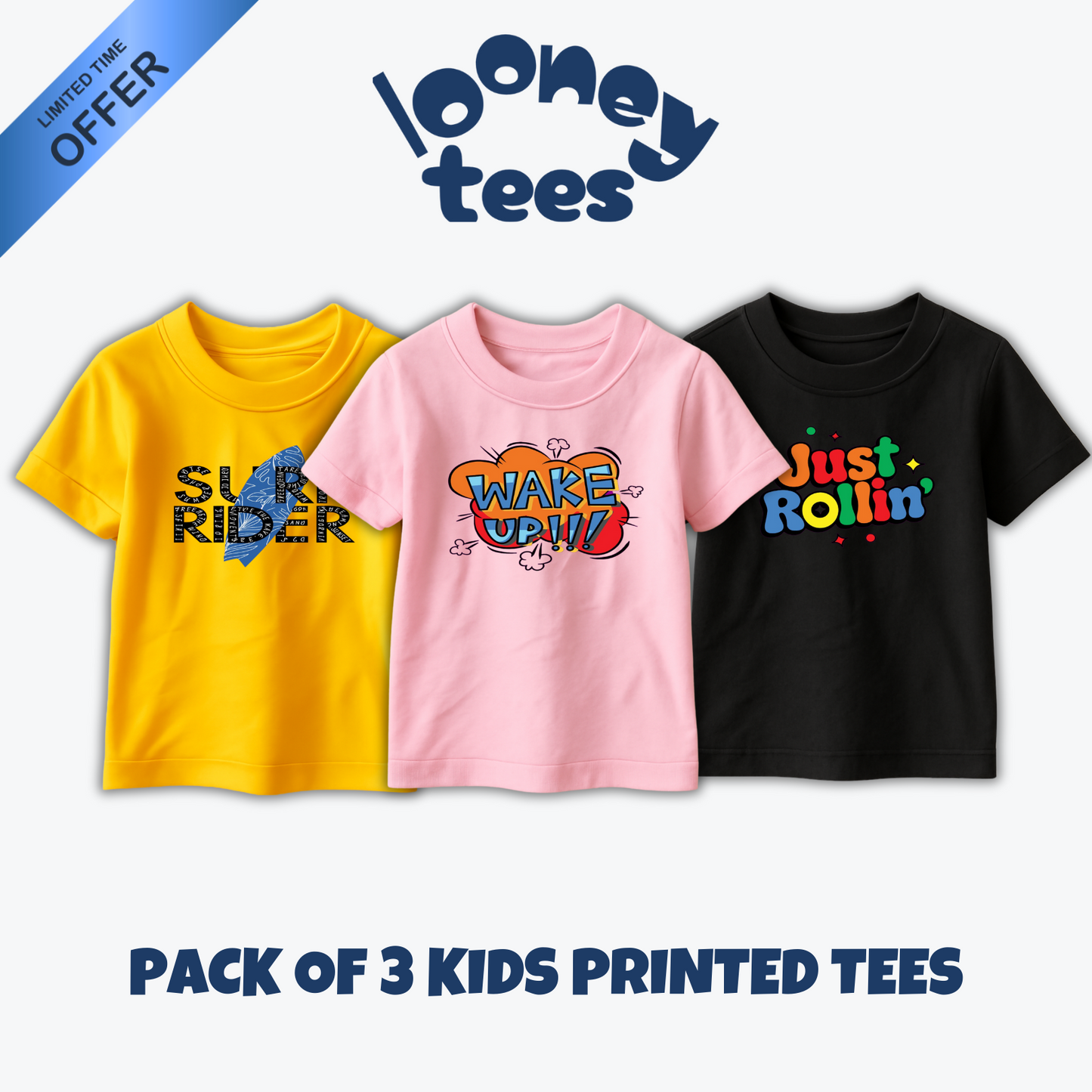 Pack of 3 Kids T-shirts