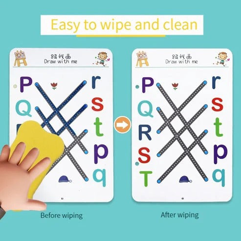 Reusable Tracing Book for Kids