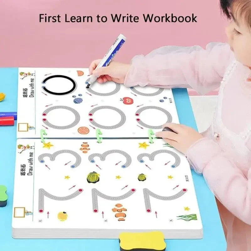 Reusable Tracing Book for Kids