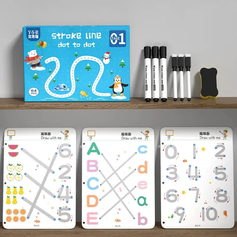 Reusable Tracing Book for Kids