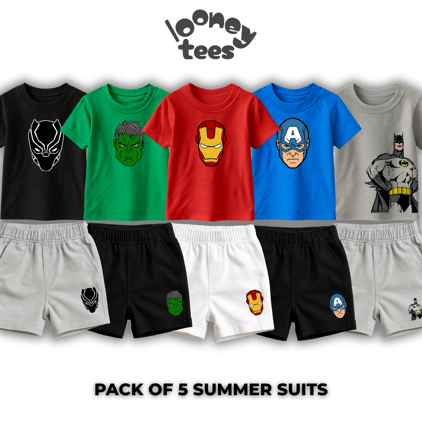 Pack of 5 Summer Suits for Kids