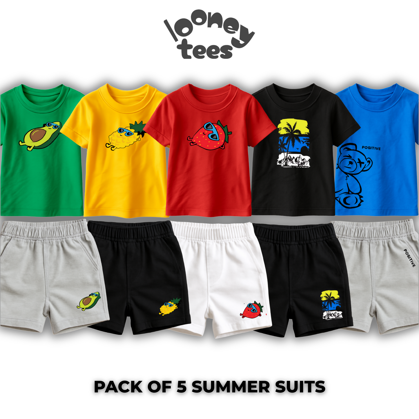 Pack of 5 Summer Suits for Kids