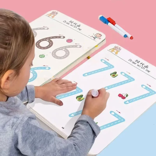Reusable Tracing Book for Kids
